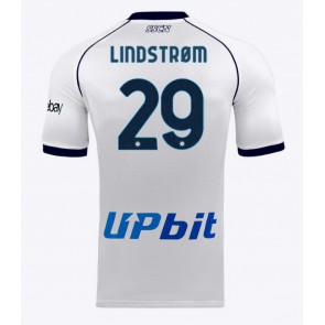 SSC Napoli Jesper Lindstrom #29 Udebanetrøje 2023-24 Kort ærmer